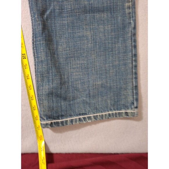 Johnny Max Jeans Men's 38x31 Blue Denim Wide Leg Baggy Loose Comfy Distressed - Picture 7 of 16